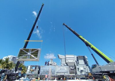 Montaje de turbina de General Electric en Subestación CFE